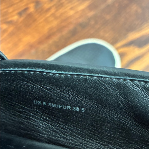 Vince Black Blair Slip On Leather Sneaker Black Women’s 8.5 - Picture 5 of 9